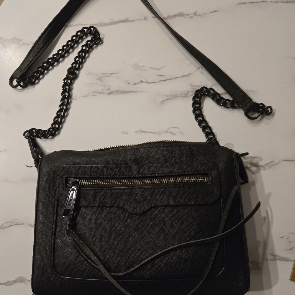 Rebecca Minkoff Black Crossbody Bag with Chain Strap